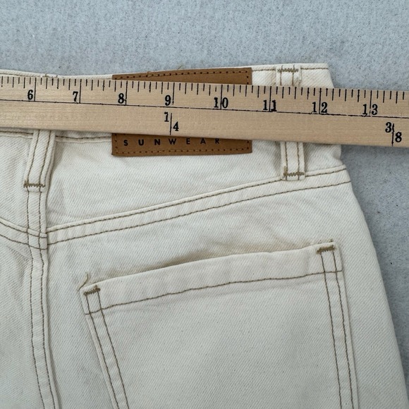 Pacsun Jessie High Rise Baggy Womens 23 Off White Wide Leg Rigid Denim Gorp NWT - Picture 10 of 13